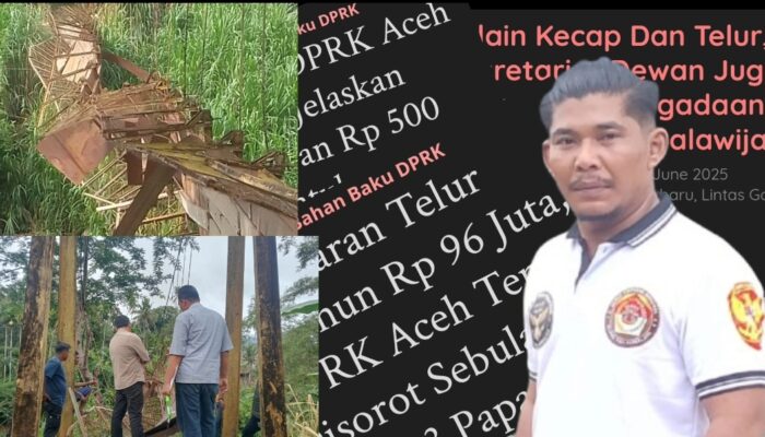 Aceh Tengah: Telur Mewah di DPRK, Jembatan Tua Nyaris Putus, Pemerintah Lamban