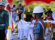 Wabup Pimpin Upacara, Dua Perwira TNI AD Dari Brigif TP 90/Yudha Giri Dhanu Sukses Turunkan Bendera