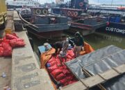 Satgas Patroli Laut Terpadu Jaringan Sriwijaya Berhasil Tangkap Kapal Bawang Ilegal