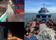 Kapal Bermuatan 6,800 Batang Kayu Teki Ilegal Ditangkap Jaringan Sriwijaya BC 9002
