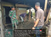 TMMD ke-126 Kodim 0106/Aceh Tengah Bangun MCK untuk Warga Kurang Mampu di Desa Kute Keramil