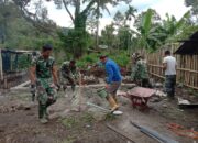 Gotong Royong TNI dan Warga Wujudkan MCK Komunal di Desa Kute Keramil