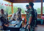 Wujud Kepedulian TNI, Satgas TMMD Dampingi Kegiatan Posyandu di Kecamatan Linge