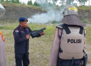 Sat Samapta Polres Aceh Tengah Asah Keterampilan Lewat Latihan Menembak Flash Ball