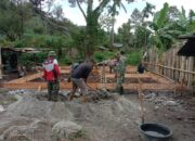 Anggota Satgas TMMD ke-126 Kodim 0106/Aceh Tengah Mulai Membangun Pondasi RTLH