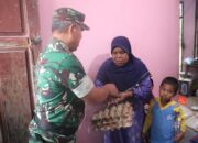 Bentuk Perhatian Kepada Warga, Tim Wasev Mengunjungi RTLH Dan Bagikan Sembako di Lokasi TMMD ke 126