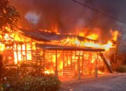 Api Mengamuk di Aceh Tengah, Satu Rumah Ludes Terbakar.