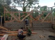 Pembangunan RTLH Satgas TMMD Ke 126 Capai Progress 30% Milik Ibu Kasnawati.