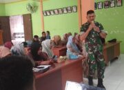 Satgas TMMD 126 Gandeng Dinas Kesehatan Gelar Penyuluhan Hidup Sehat di Desa Kute Keramil