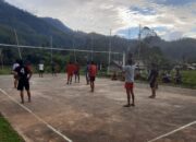 Satgas TMMD 126 dan Warga Jalin Keakraban Lewat Olahraga Voli