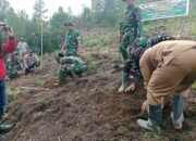 Satgas TMMD ke-126 Hijaukan Desa Linung Bulen Dua Lewat Penanaman 500 Pohon