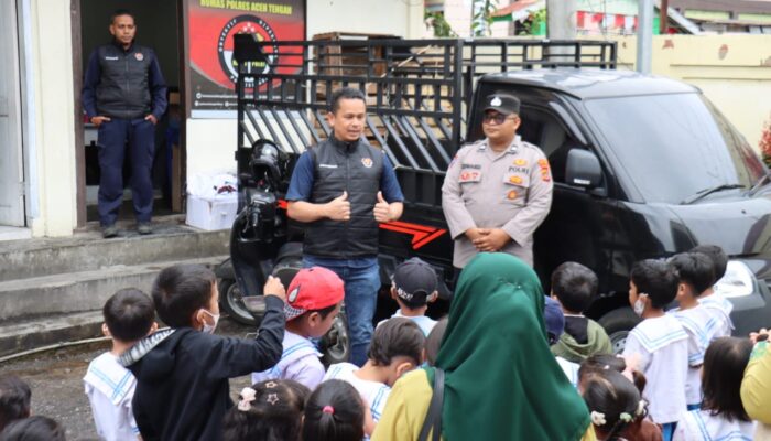 Polisi Sahabat Anak, Polres Aceh Tengah Terima Kunjungan TK Kartika XIV-6 dan TK Budi Dharma di Mapolres